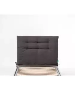 Testiera singola in tessuto trapuntato "soffy" antracite 90 cm Scelto Dai Clienti